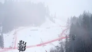 Das Wetter in Courchevel spielte nicht mit
