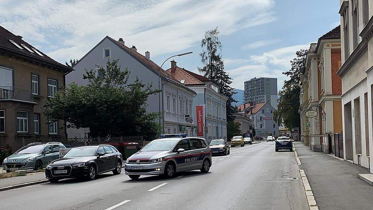 Im Bereich Lindnerkino in Leoben lief der große Polizeieinsatz ab