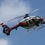 Der Hubschrauber des Innenministeriums entdeckte den Wanderer