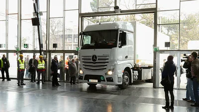 Der erste Transporter in der Wiener Stadthalle