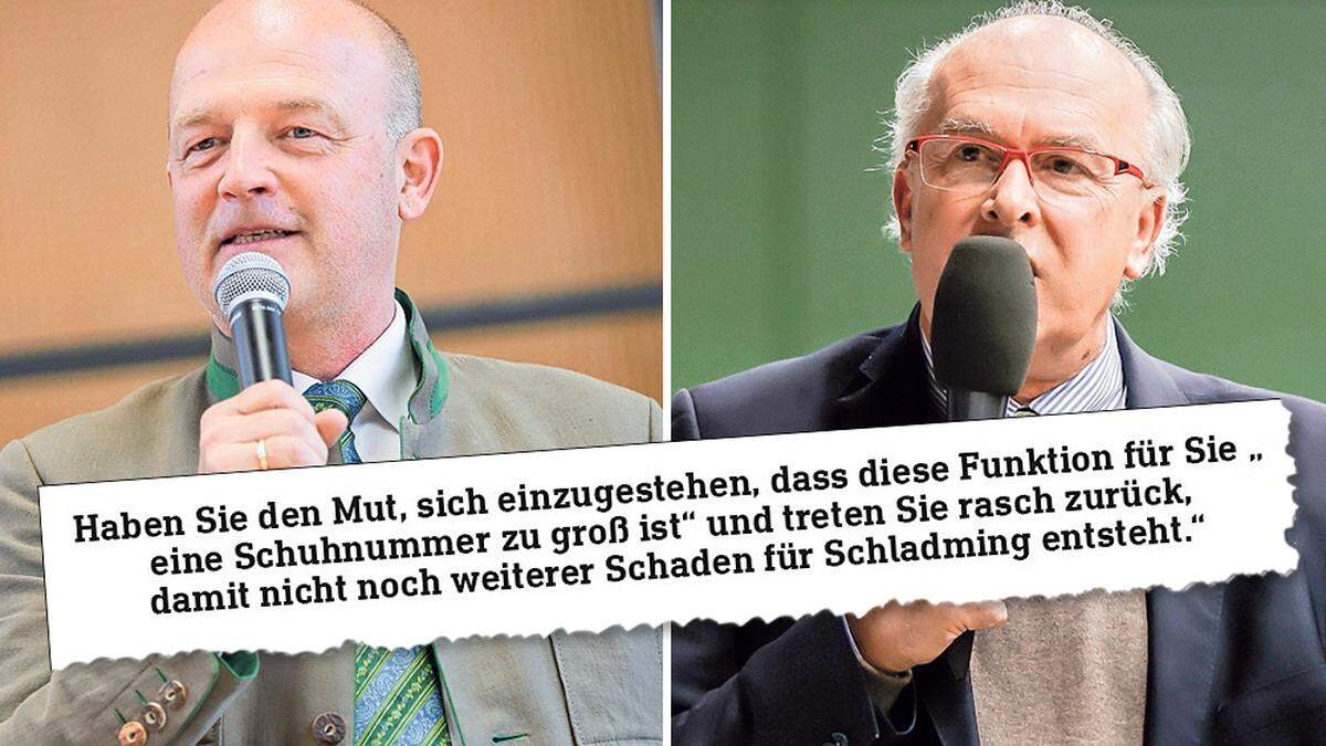 Der ehemalige Vizebürgermeister Hans-Moritz Pott (rechts) erhebt schwere Vorwürfe