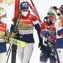 Die norwegischen Langläuferinnen sicherten sich Gold