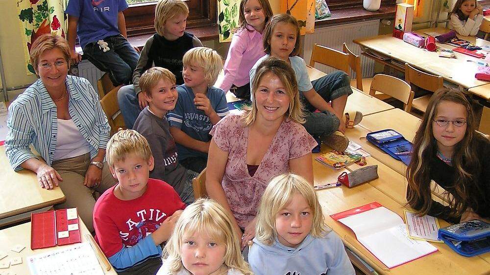 Schüler einer ehemaligen Montessori-Klasse in Spittal