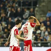 Mark Grosse und Alexander Hofleitner waren nach dem Spiel geknickt