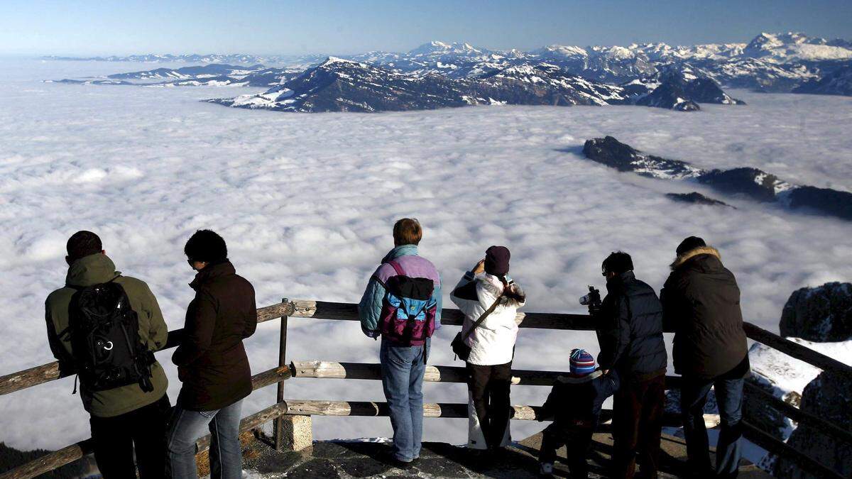 Auch in den Schweizer Alpen häufen sich die Touristen