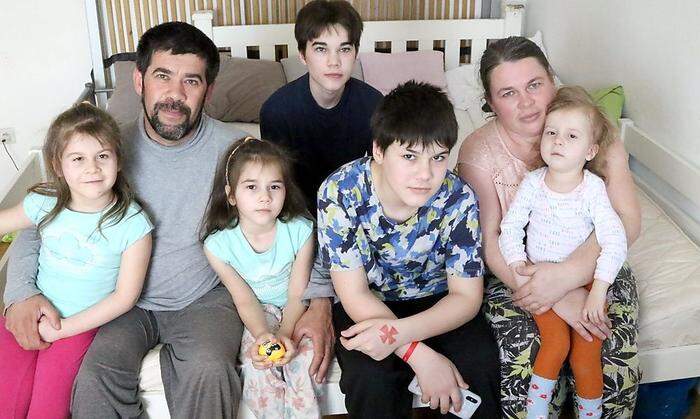 Mihailo und Ina Kokosh flohen mit den Kindern aus der Ukraine