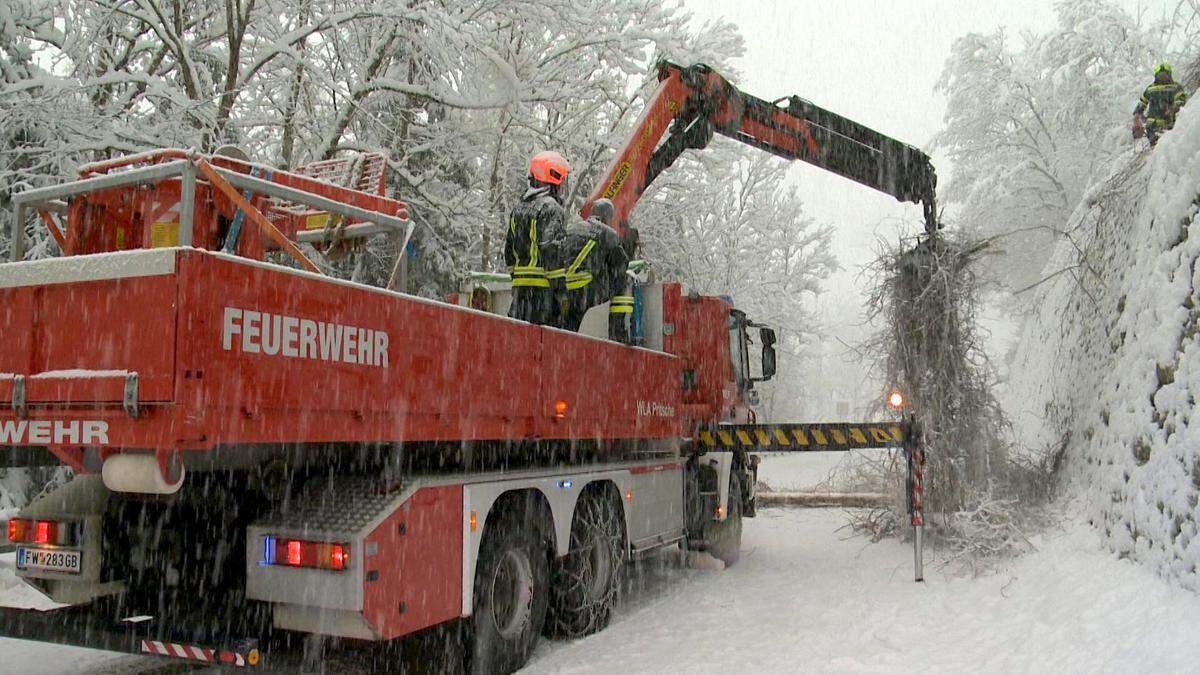 Heftiger Wintereinbruch Anfang Dezember - hier im Bezirk Liezen