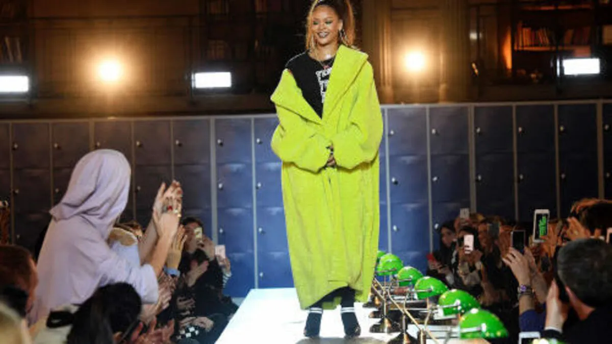 Rihanna bei der Präsentation ihrer Fenty-Kollektion Anfang März in Paris