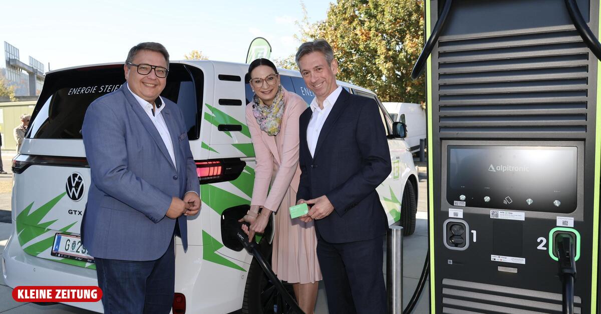 Energie Steiermark's largest e-charging park opens in St. Michael