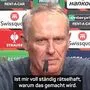 Christian Streich war sauer