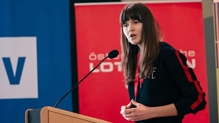 Hedda Scuric überzeugte die Jury mit ihrer zweisprachigen Rede