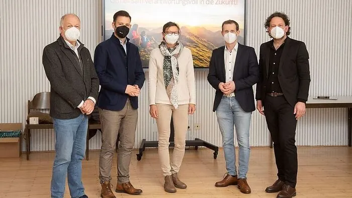 Von links: Ingo Appe,  Sebastian Schuschnig, Sissi Wutte, Roland Sint,Herbert Stefan, 
