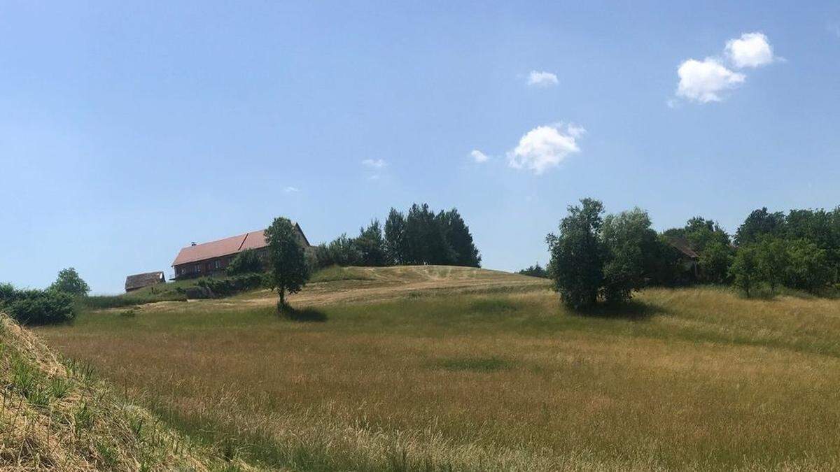 Der Baugrund liegt am Rande des Stiftingtals