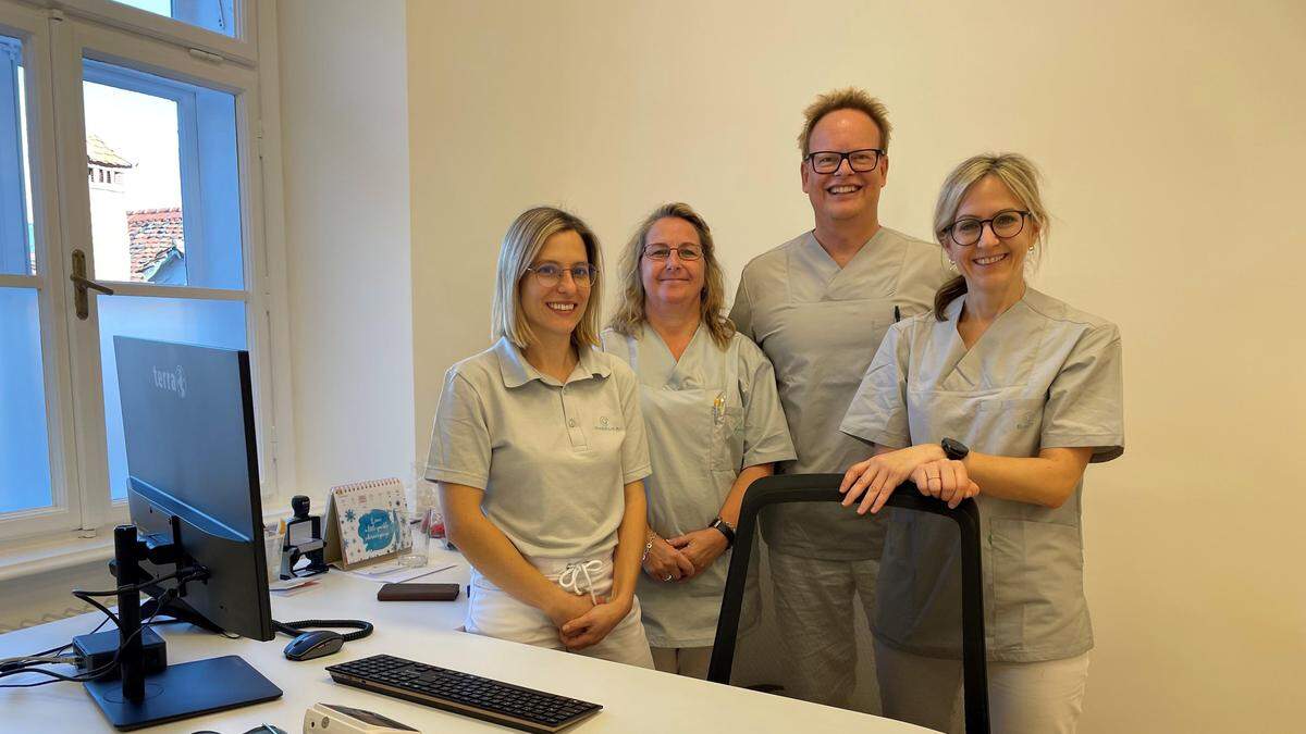 Das Ordinationsteam: Angelika Steinberger, Sabine Koch, Gerwig und Birgit Frühauf