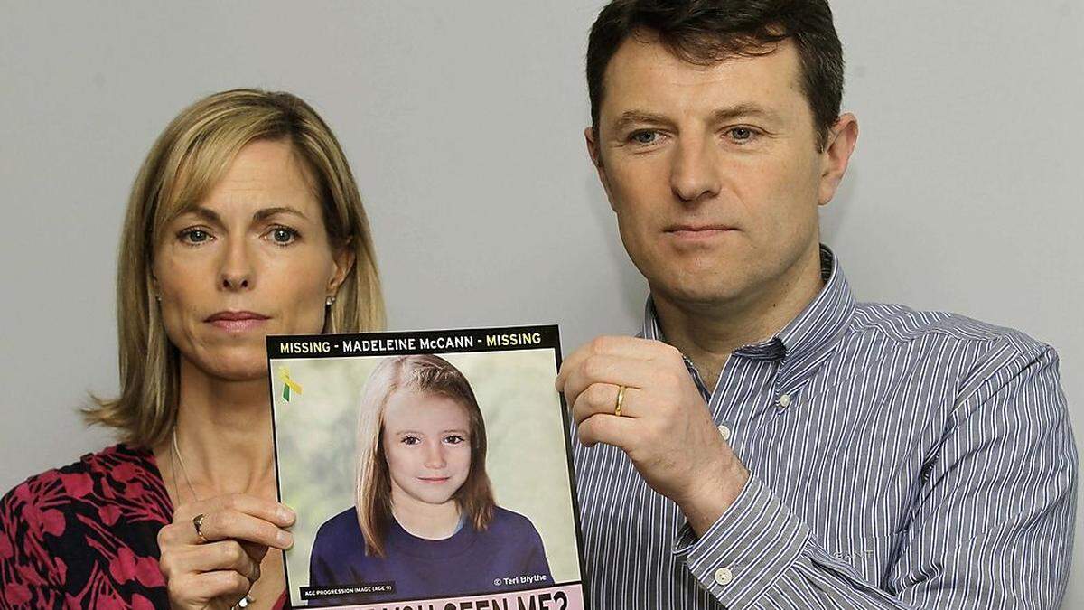 Kate McCann und Gerry McCann mit einem Foto ihrer Tochter: So könnte Maddie heute aussehen