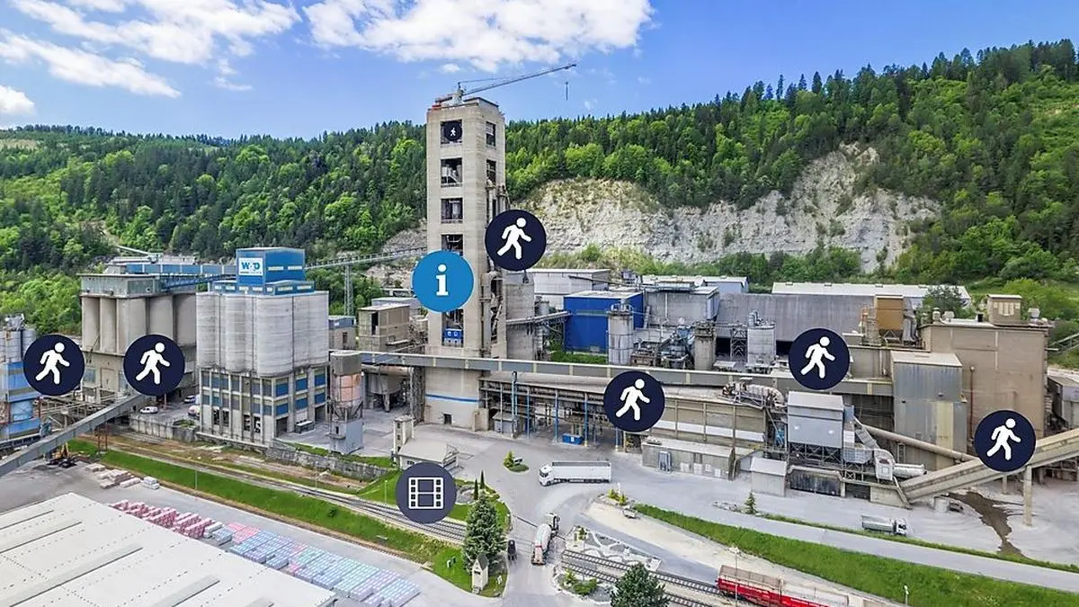 Ein virtueller Rundgang im Zementwerk Wietersdorf ist ab sofort möglich