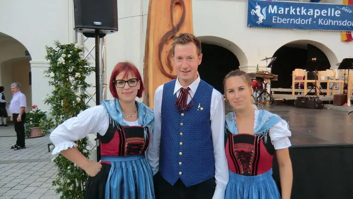 Er stand im Mittelpunkt des Festes: Christian Neuwersch feierte sein 15-jähriges Jubiläum als Kapellmeister in Eberndorf.