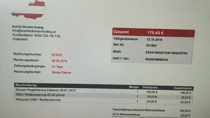 Die Forderung entbehrt jeder Grundlage!