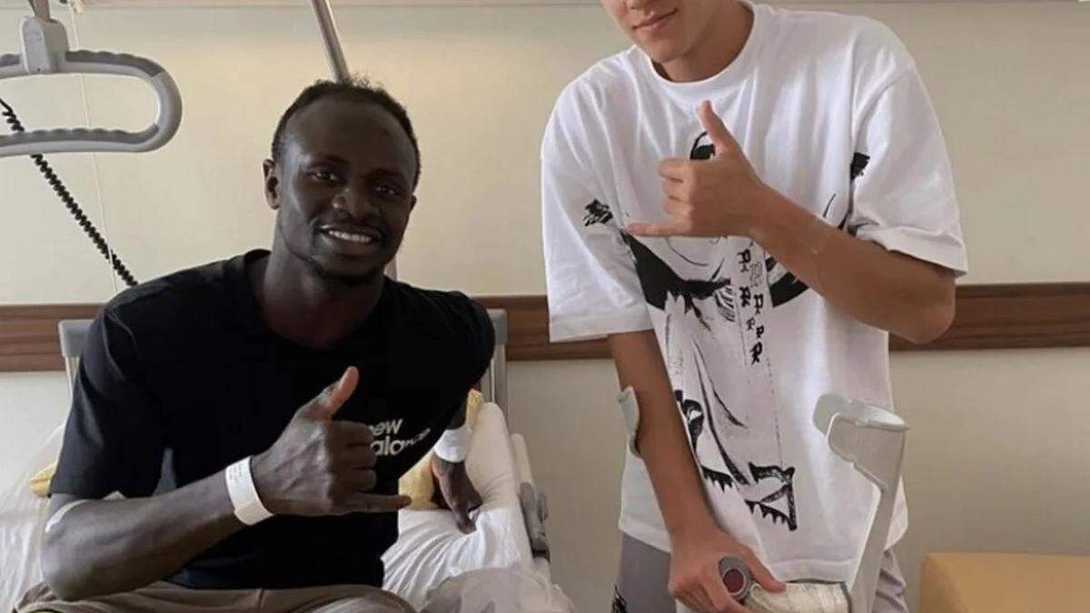 Zimmerkollegen: Sadio Manè und Max Scharfetter		 