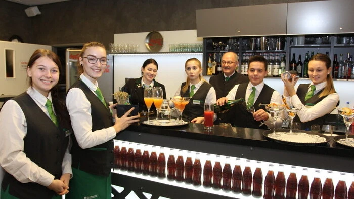 Mit speziellen Cocktails wurden die Gäste empfangen.