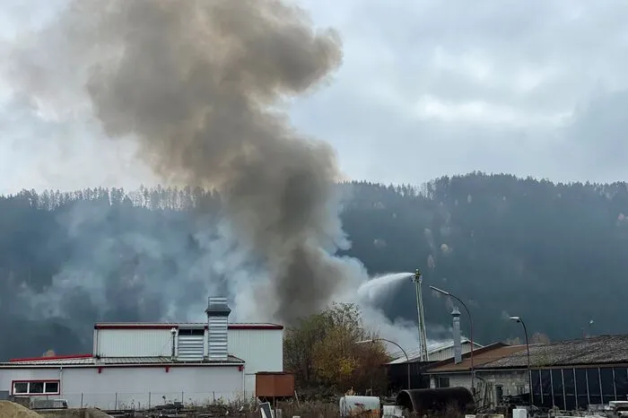 Die Rauchwolke war weithin zu sehen