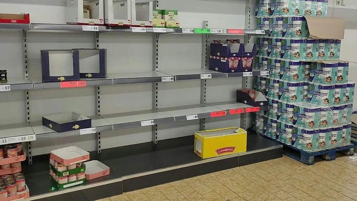 Diesmal geht nicht das Klopapier aus