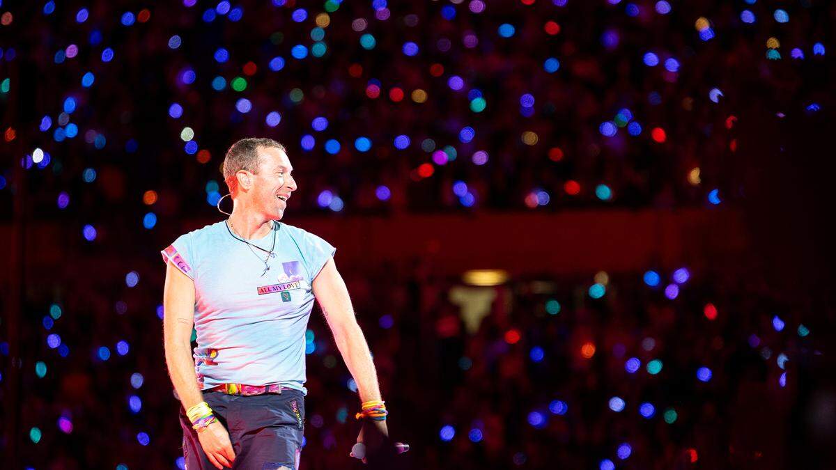 Kunterbuntes Wien-Konzert mit Chris Martin und Coldplay im Happel-Stadion