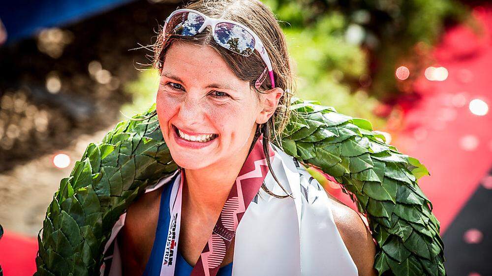 Eva Wutti erhält für den Triumph beim Ironman Austria  15.000 US-Dollar Preisgeld