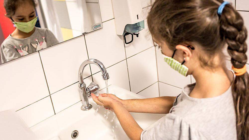 An den Schulen herrschen in der Coronakrise auch strenge Hygienebestimmungen