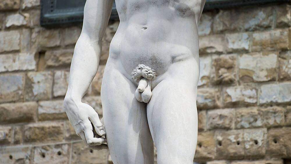 Eine Kopie des David von Michelangelo in Florenz. Die Auswirkungen von Covid trafen weder David noch Michelangelo. 
