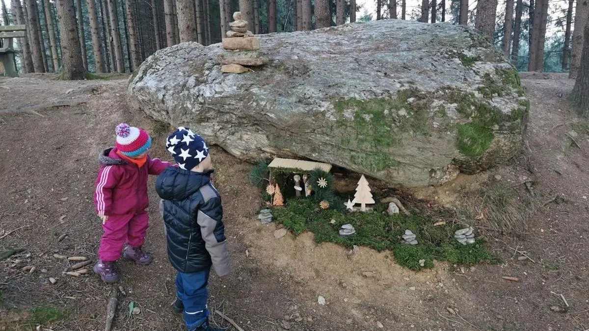 Der Galgenwald wurde schon fleißig geschmückt