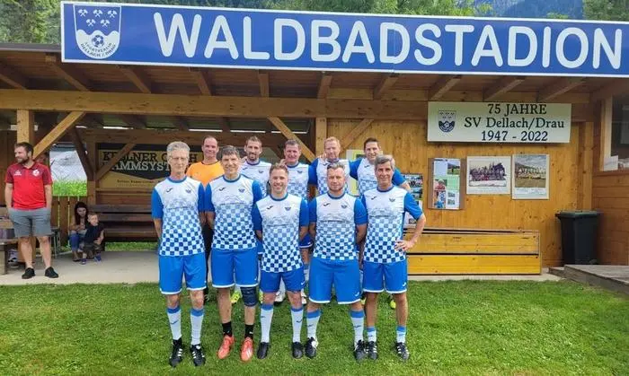 Die Altherrenmannschaft des SV Dellach