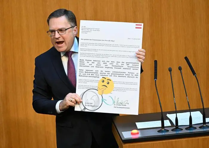 ABD0032_20250514 - WIEN - ÖSTERREICH: ÖVP-Klubobmann August Wöginger am Mittwoch, 14. Mai 2025, anl. einer Sitzung des Nationalrats im Parlament in Wien. - FOTO: APA/HELMUT FOHRINGER