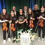 Sophia Brunner, Sofia Ratschl, Jože Raik, Johanna Schmölzer, Hans Brunner, Letizia Lamb, Franz Unterpirker, Fran Šajinović (von links)