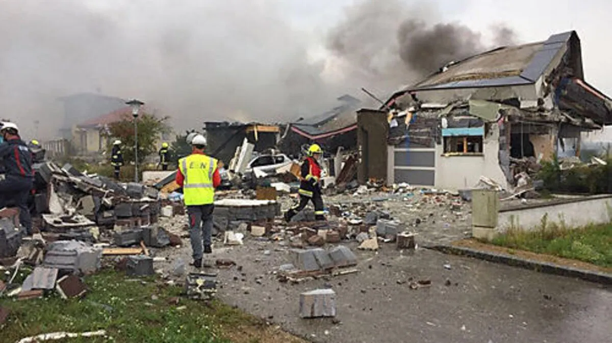 Das Haus wurde völlig zerstört