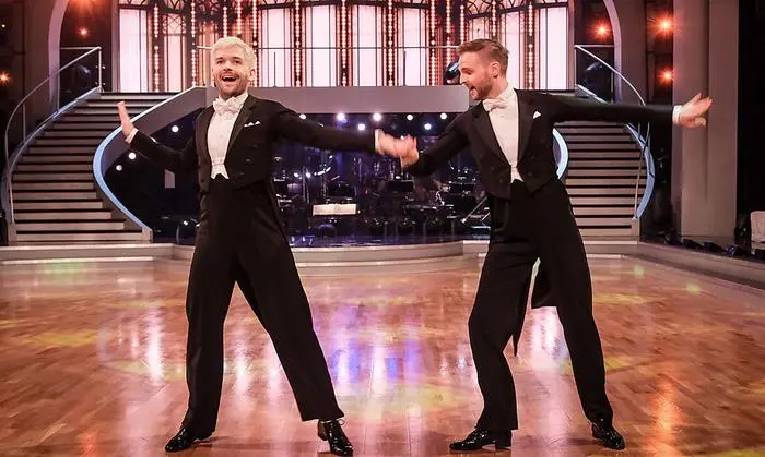 Michael Buchinger mit Profi Herbert Stanonik beim Slowfox