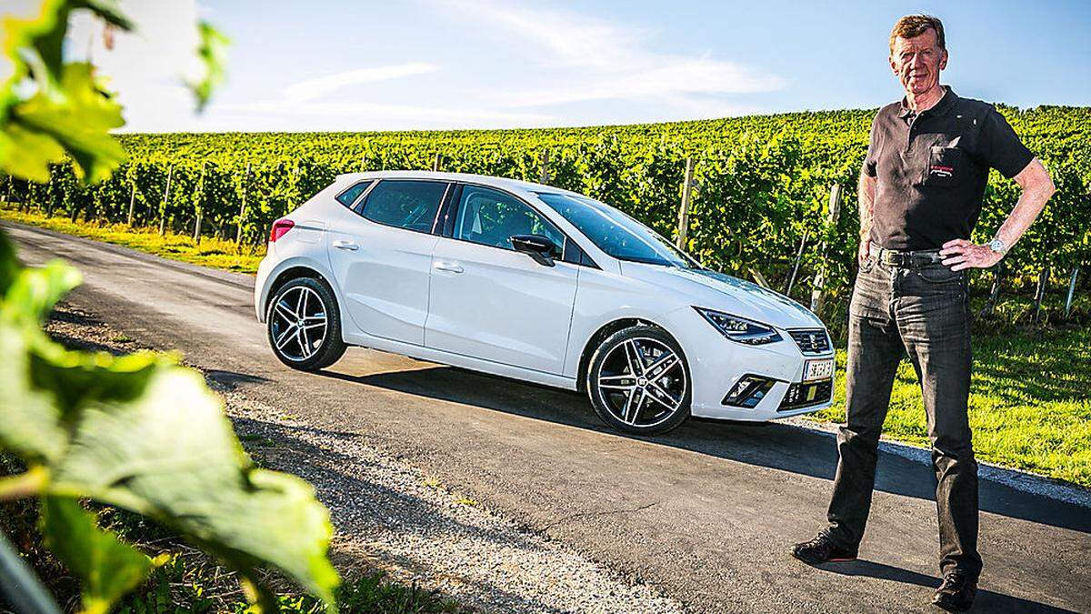 Der neue Seat Ibiza macht überall eine gute Figur – auch im Weingarten