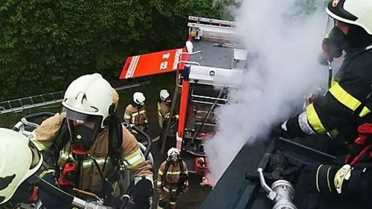 Die Kameraden hatten das Feuer rasch unter Kontrolle 