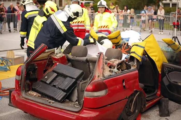Beim Alkomaten der Polizei durfte gepustet werden – diesmal ganz ohne Sorge um den Führerschein. 