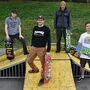  Machen sich für einen neuen Skatepark stark: Bastian Rack, Adrian Polainer, Esmir Kovacevic und Vincent Nadolny (von links)
