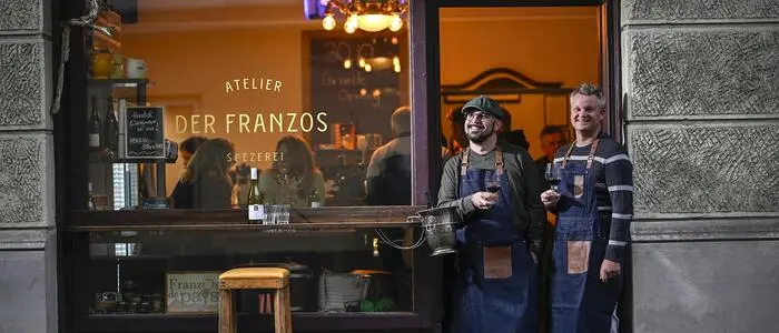 Haben das Bistro „Der Franzos“ übernommen: Miguel Fernandez De Retana (links) und Peter Lisborg