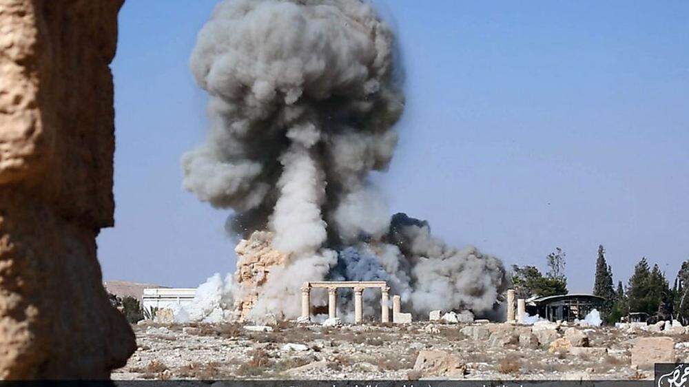 Bilder von der IS-Zerstörung in Palmyra