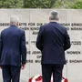 Bundespräsident Alexander Van der Bellen und Kanzler Karl Nehammer gedenken den ermordeten Jüdinnen und Juden