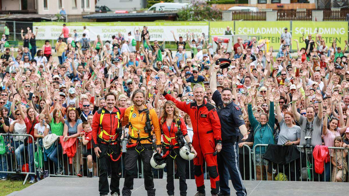 Der Ansturm auf den Bergretter-Fantag in Ramsau am Dachstein ist heuer besonders groß