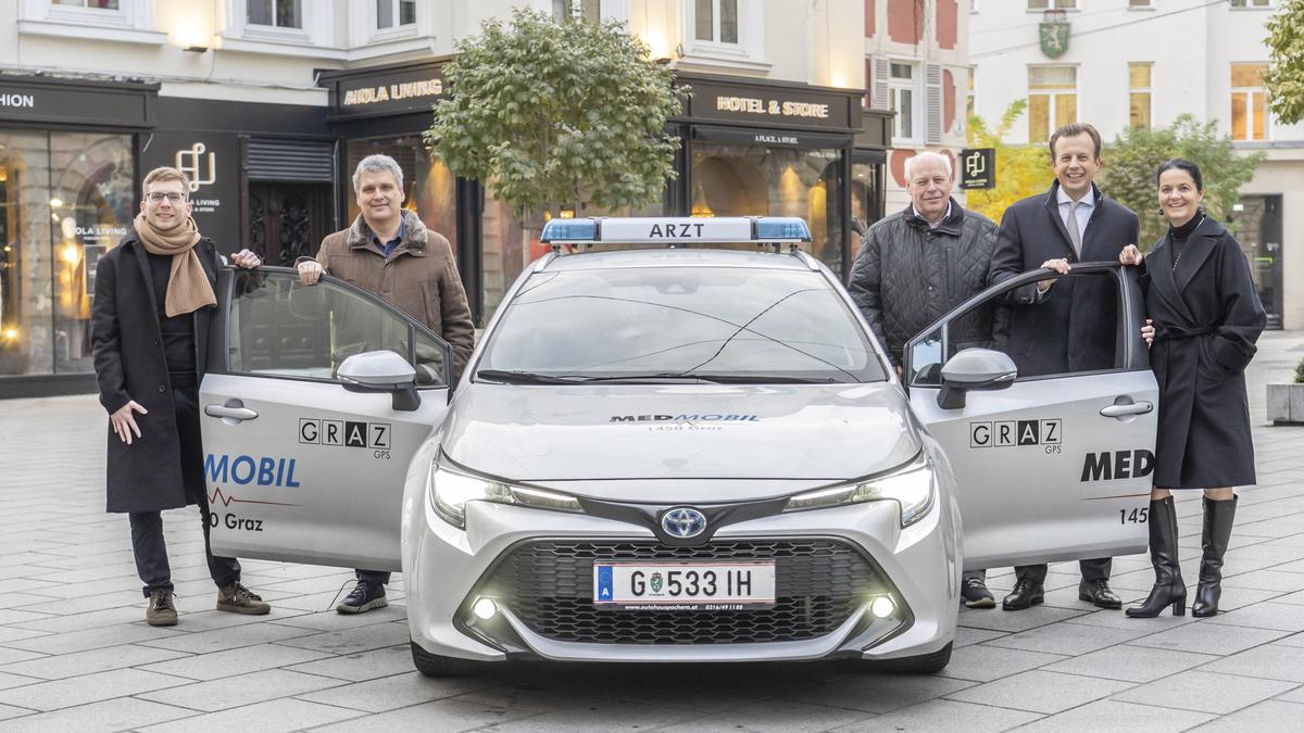 
In der Stadt Graz ist das MedMobil schon länger unterwegs. Ab 1. Oktober wird der nächtliche Visitendienst auch auf die Gemeinden der Großregion Weiz-Gleisdorf ausgerollt