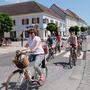 So viele Radfahrer sieht man in Gleisdorf sonst nicht auf einen Schlag
