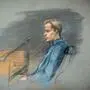 Gerichtszeichnung von Marius Borg Høiby