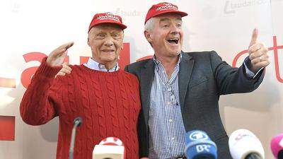 Niki Lauda und Ryan-Air-Chef Michael O'Leary