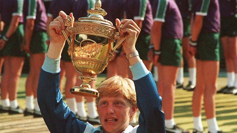 Der historische Moment - Becker siegt als 17-Jähriger in Wimbledon