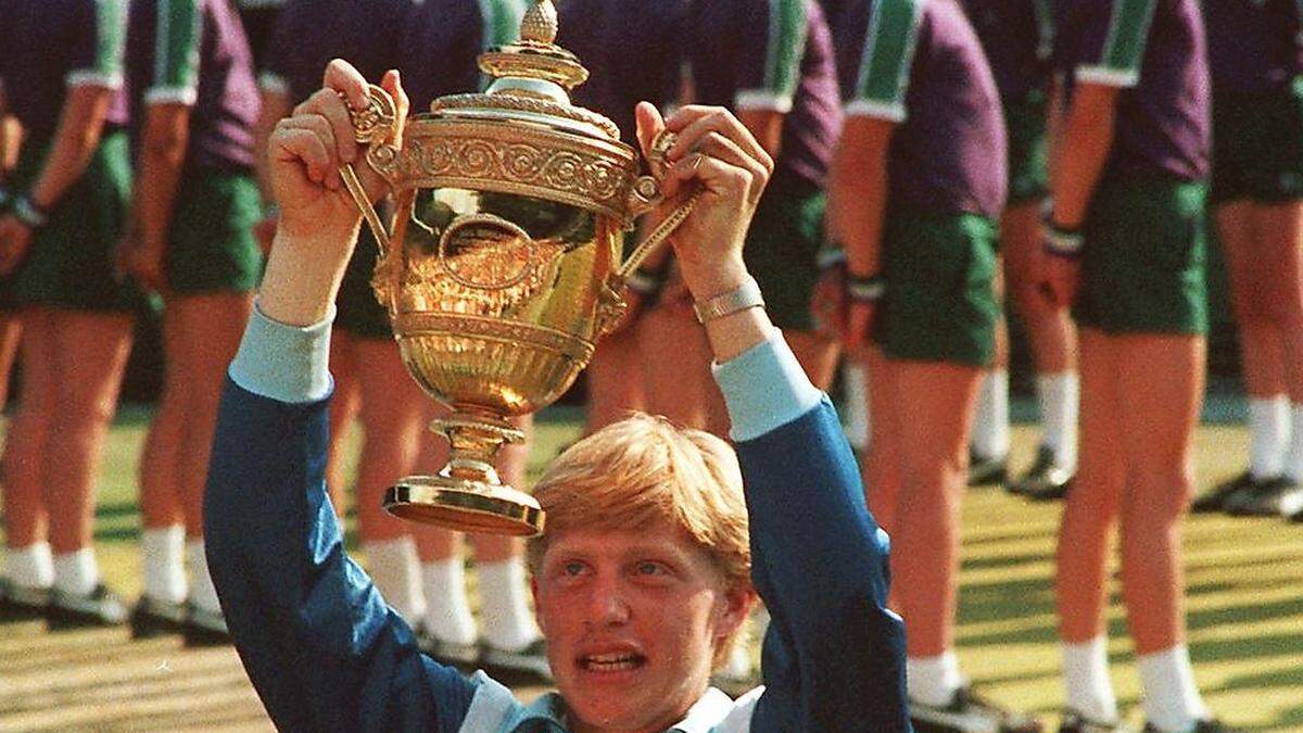 Der historische Moment - Becker siegt als 17-Jähriger in Wimbledon